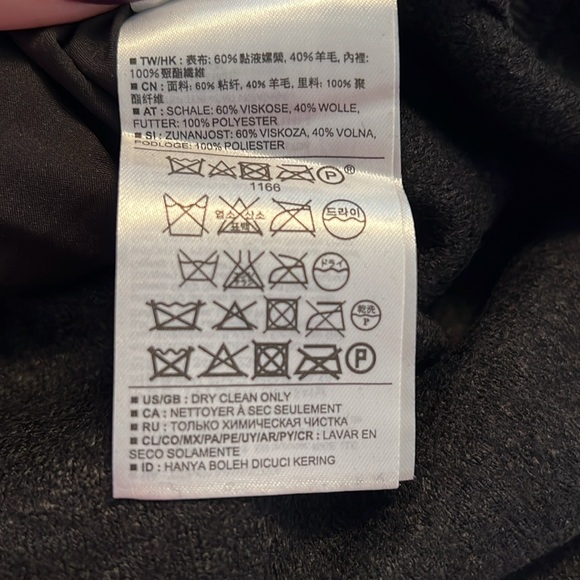 Banana Republic Wool Blend Zipper Lined Pencil Skirt Size 12 Black - Picture 8 of 8